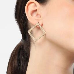 Sohi Gold Plated Designer Party Stud Earrings image 3