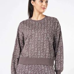 Ajile by Pantaloons Purple Cotton Printed Sweatshirt-image-16