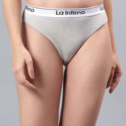 La Intimo Grey Comfort Fit Panties-image-82