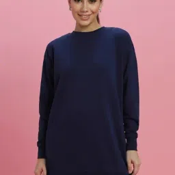 Forever 21 Navy Cotton Sweatshirt-picture-49