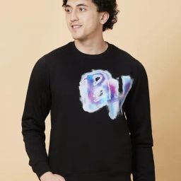 Being Human Black Regular Fit Printed Sweatshirt-picture-33