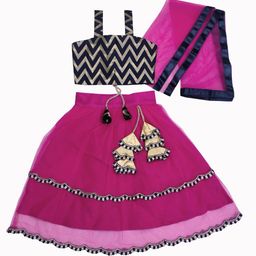 satyamfab Girls Thread Work Ready to Wear Lehenga & Blouse With Dupatta-image-83
