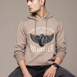 The Roadster Lifestyle Co. Printed Hooded Sweatshirt-picture-58
