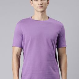 Huetrap Round Neck Cotton T-shirt-image-67