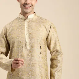 Anouk Men Floral Jacquard Kurta-51