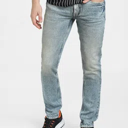 Jack & Jones Men Slim Fit Low-Rise Low Distress Heavy Fade Jeans-picture-11