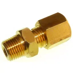 RS PRO In-Line Thermocouple Compression Fitting for 3 mm Probe Thermocouple 1/4 NPT, 1365854-9