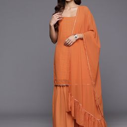 Ahalyaa Printed Regular Gotta Patti Sharara Set With Dupatta-picture-20
