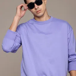 The Roadster Lifestyle Co. Men Pure Cotton Oversized Sweatshirt-picture-16