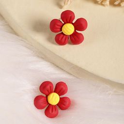 DressBerry Floral Studs Earrings-image-15