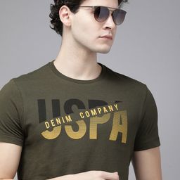 U.S. Polo Assn. Denim Co. Typography Printed Pure Cotton T-shirt-picture-32