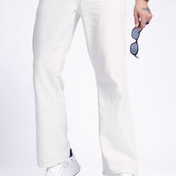 glitchez Men Classic Style Flared Jeans-image-69