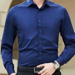 INVICTUS Men Solid Spread Collar Cotton Casual Shirt-image-75