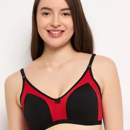 Clovia Red Full-Coverage Bra BR0349P1340B-picture-5