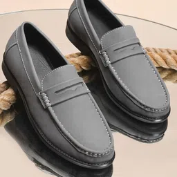 WAVE WALKER Men Round Toe Penny Loafers-image-73