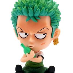 Awestuffs Zoro One Piece Figure, Anime Figure Zoro Statue with Bottle Action Figure Limited Edition Figure Toy Statue Merchandise for Anime Lovers - Height 8 cm-17