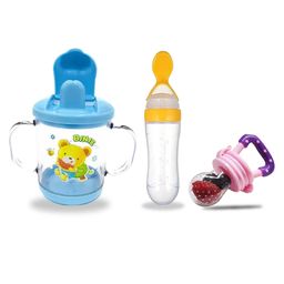 Chinmay Kids Straw Feeding Sipper Anti Spill for Kids Fruit Feeder And Soother - Made of Food-Grade Material, 100% free of BPA  (Blue-Yellow-Pink)-10