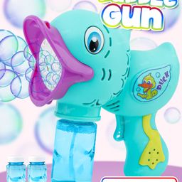 Toysire Cute Duck Summer Bubble Gun Machine for Kids Toddlers Bubbles Per Minute Leak-Proof, Automatic Bubble Blower with Inside Lights Effects(Green)-14