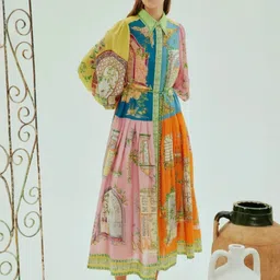 Routes by All About You Print Shirt Midi Dress-image-59