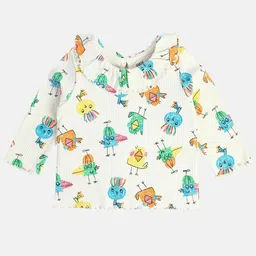 MINI KLUB Girls Conversational Print Cotton Top-picture-17