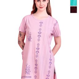D-LINE Women Pack of 3 Floral Printed Lounge T-shirts-picture-6