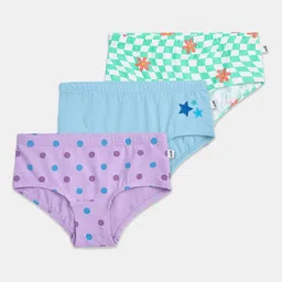 You Got Plan Pack Of 3 Printed Pure Cotton Mid-Rise BasicBriefs-image-8