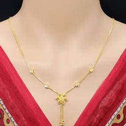 NINAMAAYRA Gold-Plated Brass Artificial Stones & Beads Mangalsutra-picture-8
