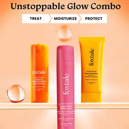 FoxTale Set Of 3 Unstoppable Vitamin C Serum 30 ml, Sunscreen & Moisturizer 50 ml Each image 2