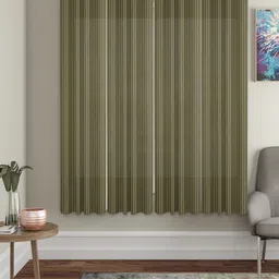 HOSTA HOMES Green Set of 4 Sheer Window Curtains-21