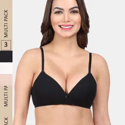 Amour Secret Pack Of 3 Medium Coverage Lightly Padded All Day Comfort Seamless T-Shirt Bra-image-6