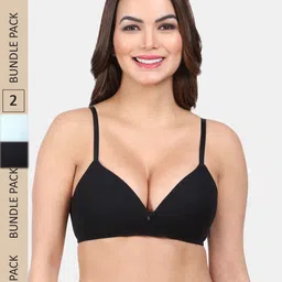 Amour Secret Pack Of 2 Lightly Padded Seamless All Day Comfort T-shirt Bra-picture-32