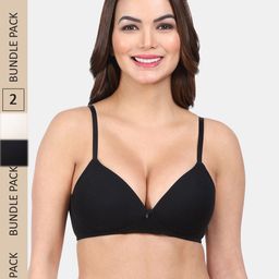Amour Secret Pack Of 2 Lightly Padded Seamless All Day Comfort T-shirt Bra-picture-31
