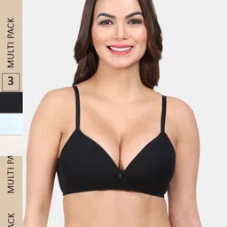 Amour Secret Pack Of 3 Medium Coverage Lightly Padded All Day Comfort Seamless T-Shirt Bra-37