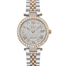 GC Women Embellished Dial Stainless Steel Straps Analogue Watch Z01014L1MF-11