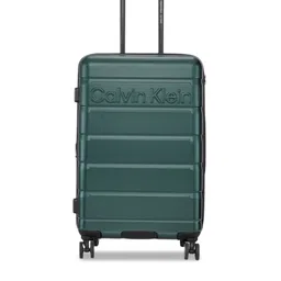 Calvin Klein Ridge-Line Unisex Textured Hard Sided Medium Trolly Bag-37