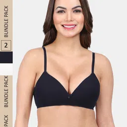Amour Secret Pack Of 2 Medium Coverage Lightly Padded All Day Comfort Seamless T-Shirt Bra-29