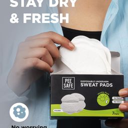 PEESAFE Set of 2 Disposable Odourless Folded Underarm Sweat Pads - 7 Pairs Each image 3