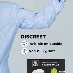 PEESAFE Set of 2 Disposable Odourless Folded Underarm Sweat Pads - 7 Pairs Each image 4
