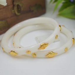 SATTIK Set Of 2 Gold-plated Bangles-image-44