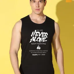 WOOSTRO Pack Of 2 Printed Combed Cotton Gym Vests VWS26(ALONE BLACK)(ENJOY MUSTARD)-image-56
