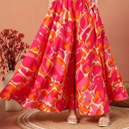 LookShine Women Printed Flared Palazzos-picture-2
