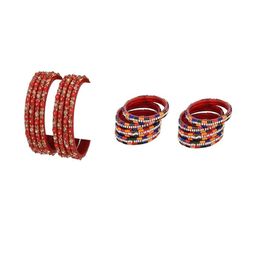 SOMIL Women Multi Pack Of 16 Handmade Traditional Glass Bangle Set-picture-42
