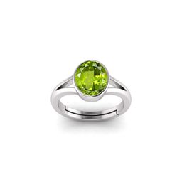 todani jems 6.25 Ratti Silver Plated Adjustable Peridot Gemstone Natural Birthstone Panna Upratna Stone Ring-picture-41