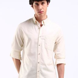 Flying Machine Men Slim Fit Opaque Casual Shirt-image-37