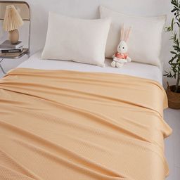 JC HOME Camel Brown AC Room 300 GSM Double Bed Blanket-image-23