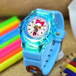 Shocknshop Girls Printed Dial & Straps Analogue Watch 336 Barbie SkyBlue-24