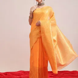 DIVASTRI Woven Design Zari Jamdani Saree-picture-16
