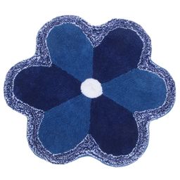 Saral Home Flower Shape Bath Mat - Blue-22