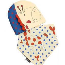 Bellazaara Patchwork Pattern Hedging Cap & Triangle Bib - Multicolour-image-4