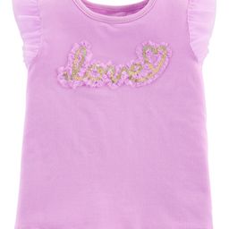 Carter's Love Tulle-Sleeve Top - Lavender-image-8